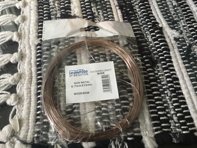 Rotguss 0,7 mm x 15 Meter farbiger Basteldraht - seawhite of Brighton