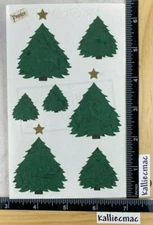 Mrs Grossman  PAPIER TREES Stickers PAPER PINE TREE CHRISTMAS TREES DISCONTINUED