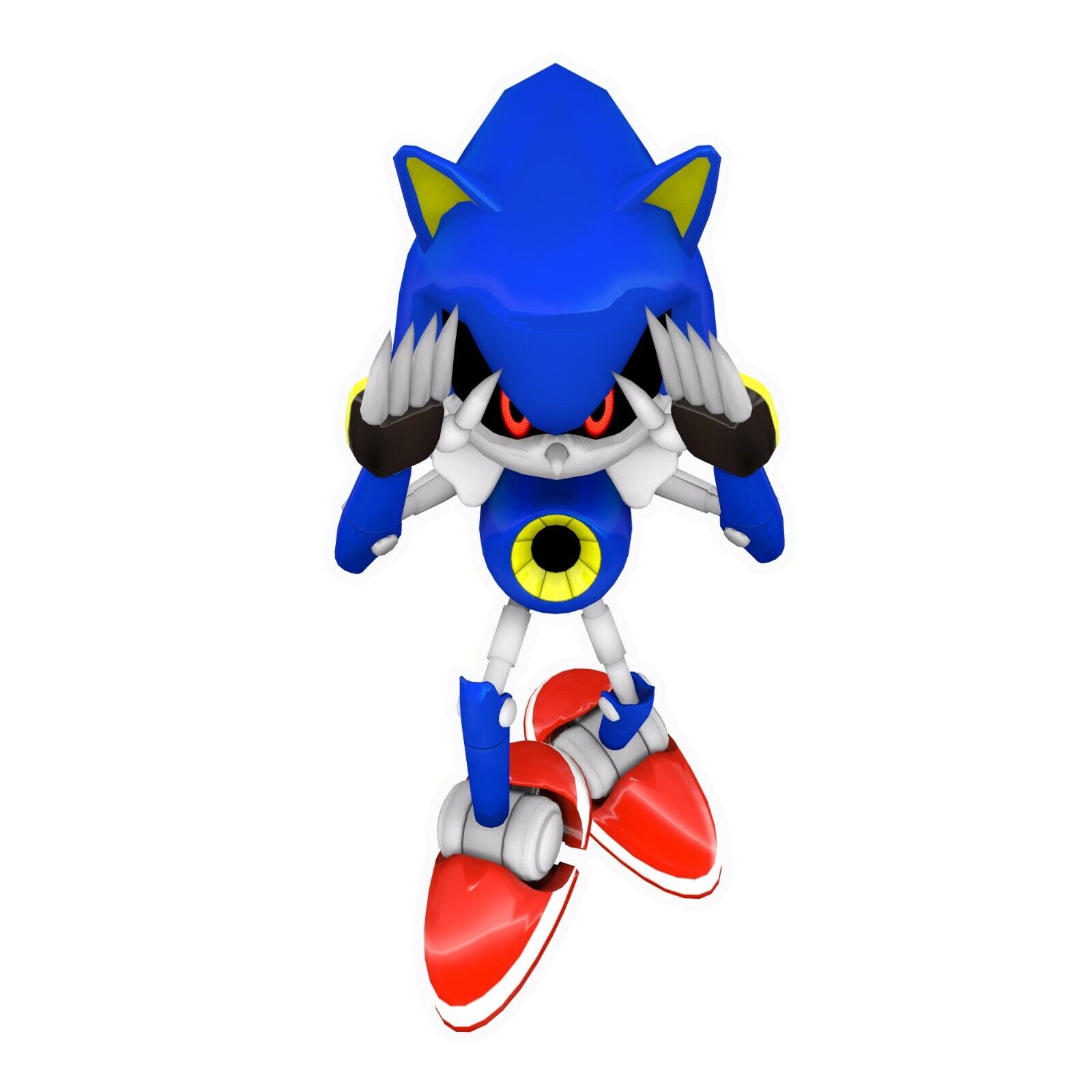 Paper Metal Sonic render