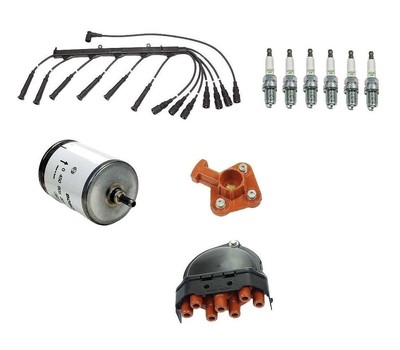 For BMW E30 325 325e 325es Tune Up Kit Fuel Filter Plugs Wire Set Cap Rotor