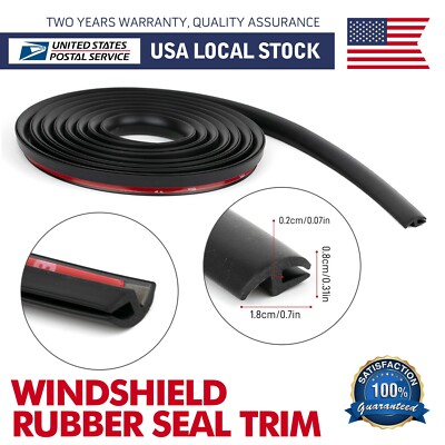 For Mini Models Car Windshield Weather Seal Rubber Trim Molding Cover 10 Feet