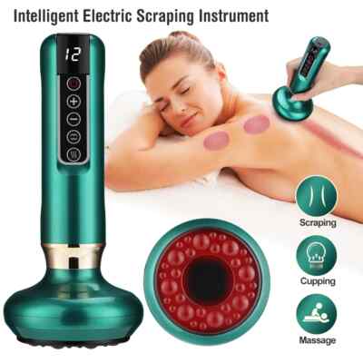 Electric Body Slimming Cupping  Suction Cup Beauty Health Scraping Heat Massager