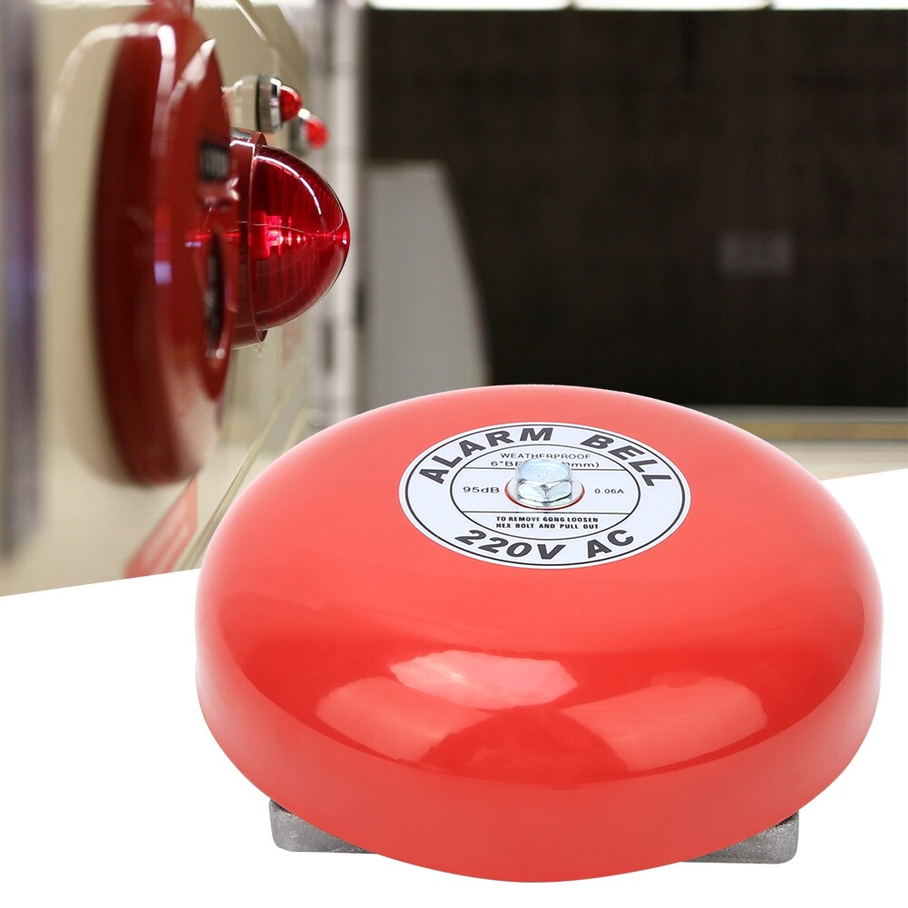 ARAMOX sonnette d'alarme électrique CB-6B 95dB Métal Alarme ronde