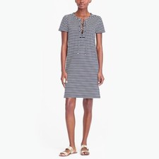 NWT J. Crew Stripe Lace-up Knit Dress Size XS