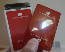 vintage UNITED AIRLINES PLAYING CARDS SEALED DECK red box