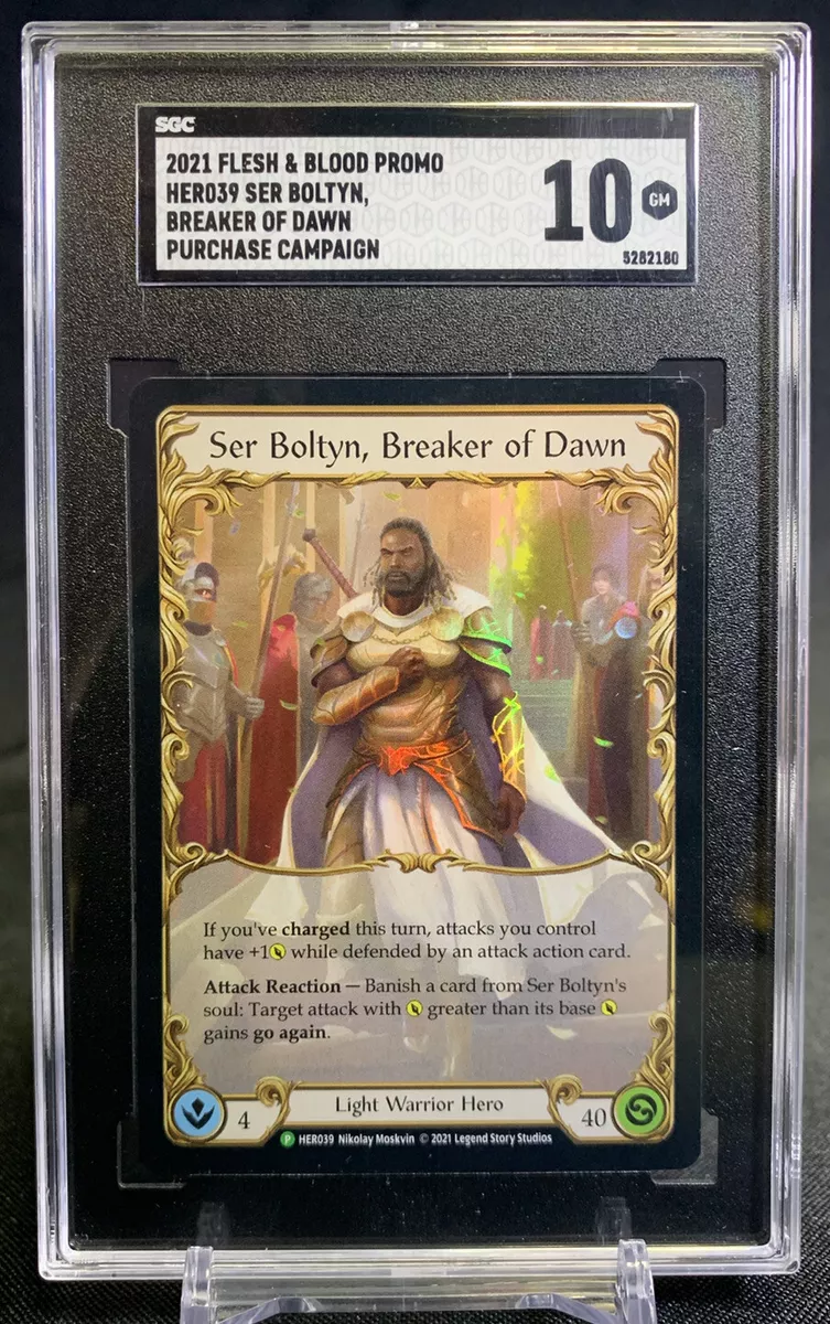 Flesh and Blood Promo Ser Boltyn Breaker of Dawn SGC 10 Purchase Campaign HER039