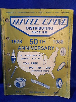 Maple Grove Distrib. Parts Catalog 50th Anniversary Edition 1988 - Galveston, IN