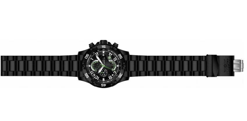 Invicta S1 Rally 26101 Uomo Rotondo Nera e Verde Analogico Data Cronografo Watch - Immagine 4 di 4