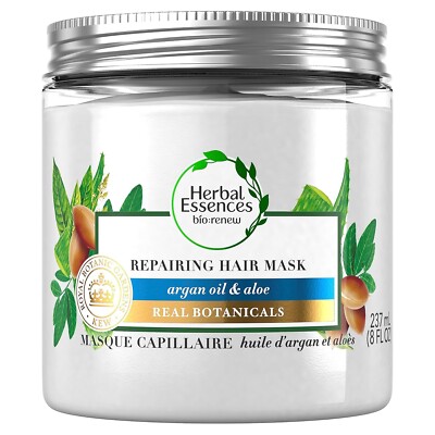 Herbal Essences Repairing Hair Mask Argan Oil Aloe 8fl Oz Real Botanicals PETA