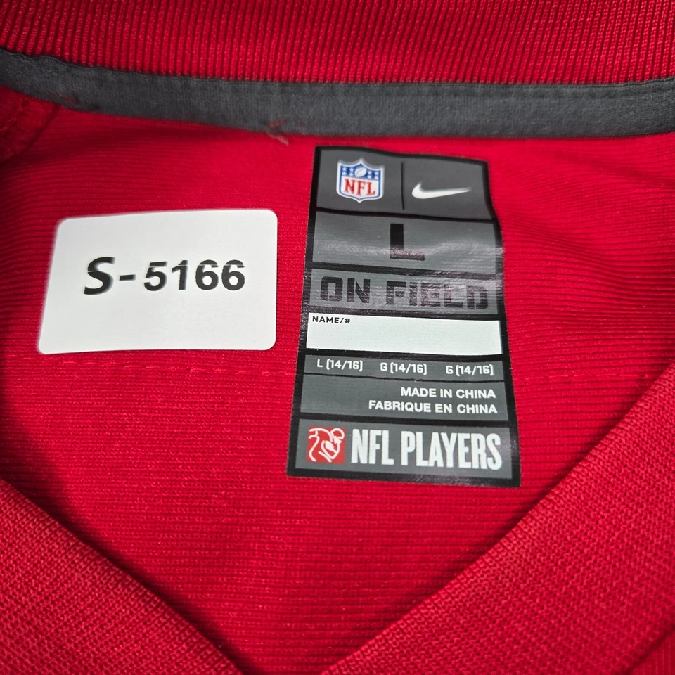 Camiseta para niños San Francisco 49ers grande roja con logotipo Nike Colin Kaepernick 7 LEER Foto 2 de 4