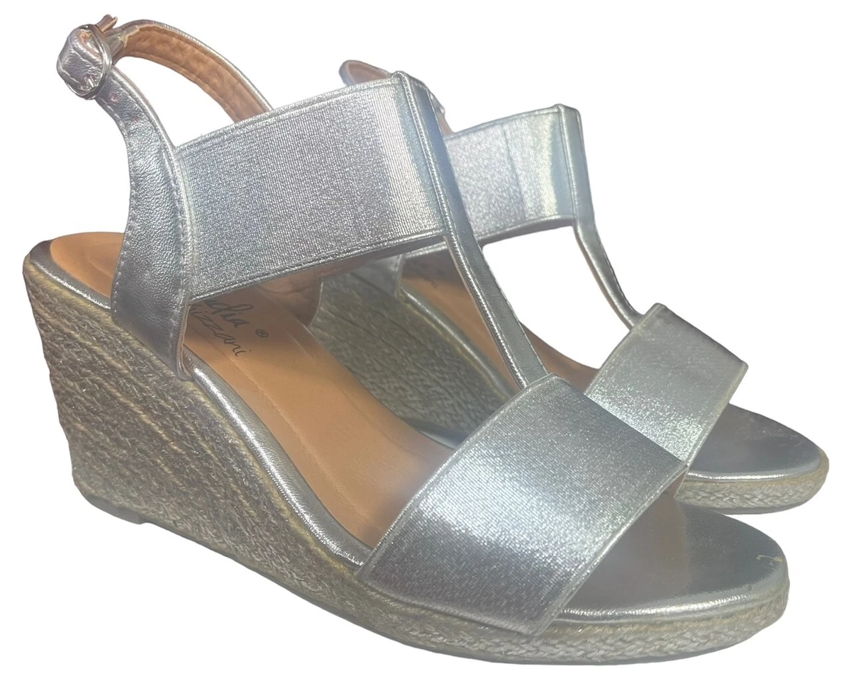 Ladies silver hotsell wedges uk