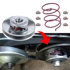 Driven pulley red spring with 6 stop buttons For 30 Series 215699 Go kart