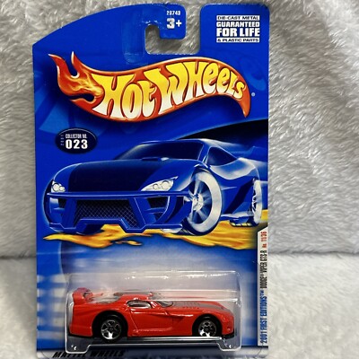 HOT WHEELS 2001 FIRST EDITION COLLECTOR #023 DODGE VIPER GTS-R 11