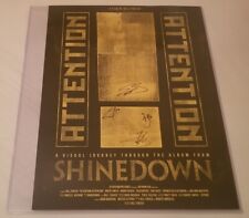 Shinedown Autographed 18x24 Attention Attention Black Movie Poster #1 Shinedown Autographed 18x24 Attention Attention Black Movie Poster #1