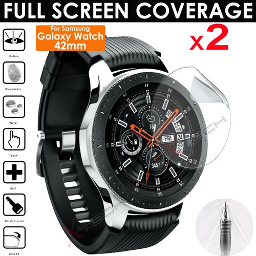 2x FULL SCREEN TPU film Screen Protector Covers for SAMSUNG Galaxy Watch 42mm eBay