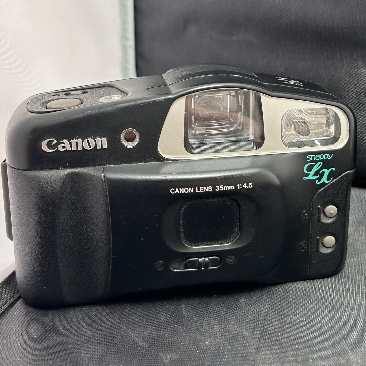 Canon Snappy Lens LX 35mm 1:4.5 Point & Shoot Film Camera Flash