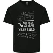18th Birthday 18 Year Old Geek Funny Maths Mens Cotton T-Shirt Tee Top