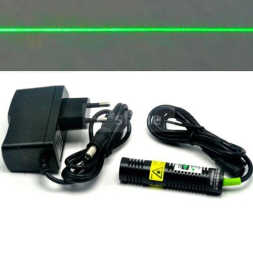 18x75mm Line Green Laser Lights 532nm 30mw Laser Module Positioning w/5V Adapter - Afbeelding 1 van 7