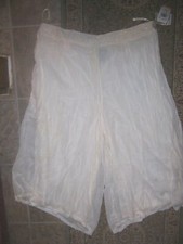 NWT NOTATIONS Ivory Embellished Evening Gauchos - SIZE 3X