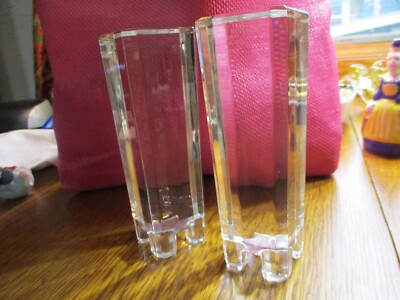 CRYSTAL STORE DISPLAY PAIR OF JEWLERY STANDS LENOX
