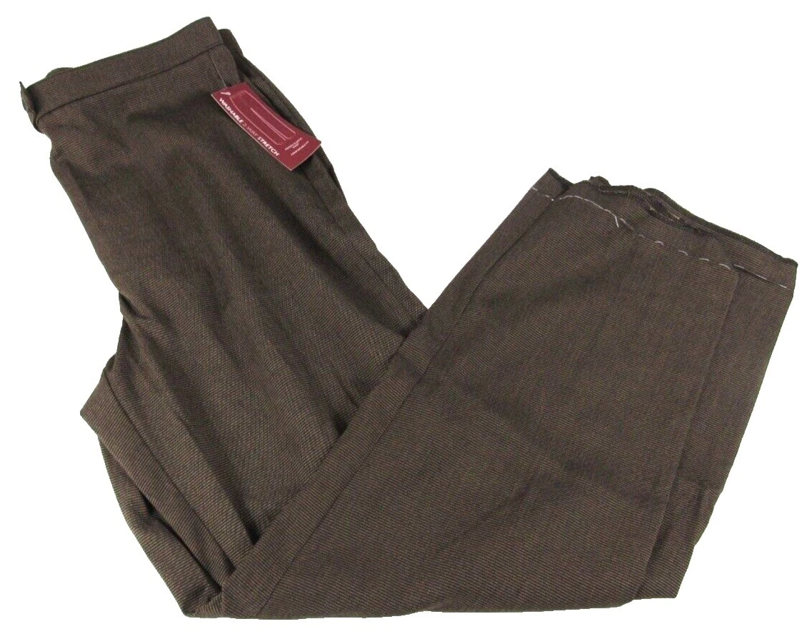 JM Collection Polyester Checked Pants for Women