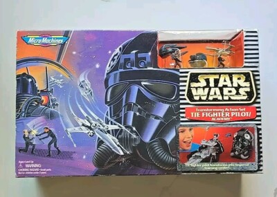Star Wars Micro Machines Tie Fighter Pilot/ Academy Transforming Set NIB 1997