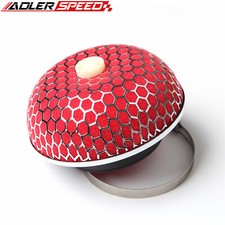 2.5 63.5mm Air Cold Intake Turbo Charger Supercharger Mushroom Filter Flow Red