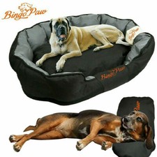 Deluxe Jumbo Dog Bed Soft Removable Cushion Warm Luxury Warm Pet Basket L XL XXL