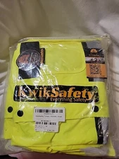 KwikSafety TORRENT | High Visibility ANSI Class 3 Safety Trench Coat Size Small.