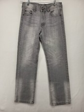 RING OF FIRE YOUTH PANTS GRAY 16 SLIM DENIM JEANS STRAIGHT LEG SLACKS CASUAL