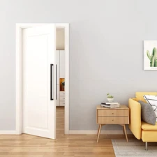 Pull Handle Stainless Steel Square Black Entrance Entry Front Door 24Inch Long