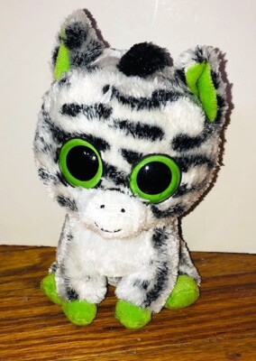 Ty Beanie Boo ZIG-ZAG  6'' Zebra 2011 Rare Plush Doll Stuffed Animal