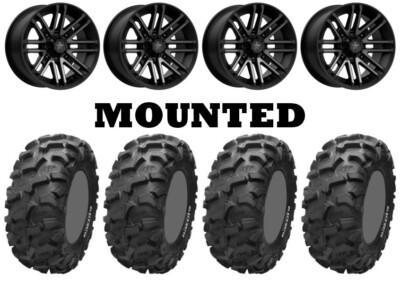 Kit 4 ITP Blackwater Evolution 28x9-14/28x11-14 on MSA M40 Rogue Machined POL