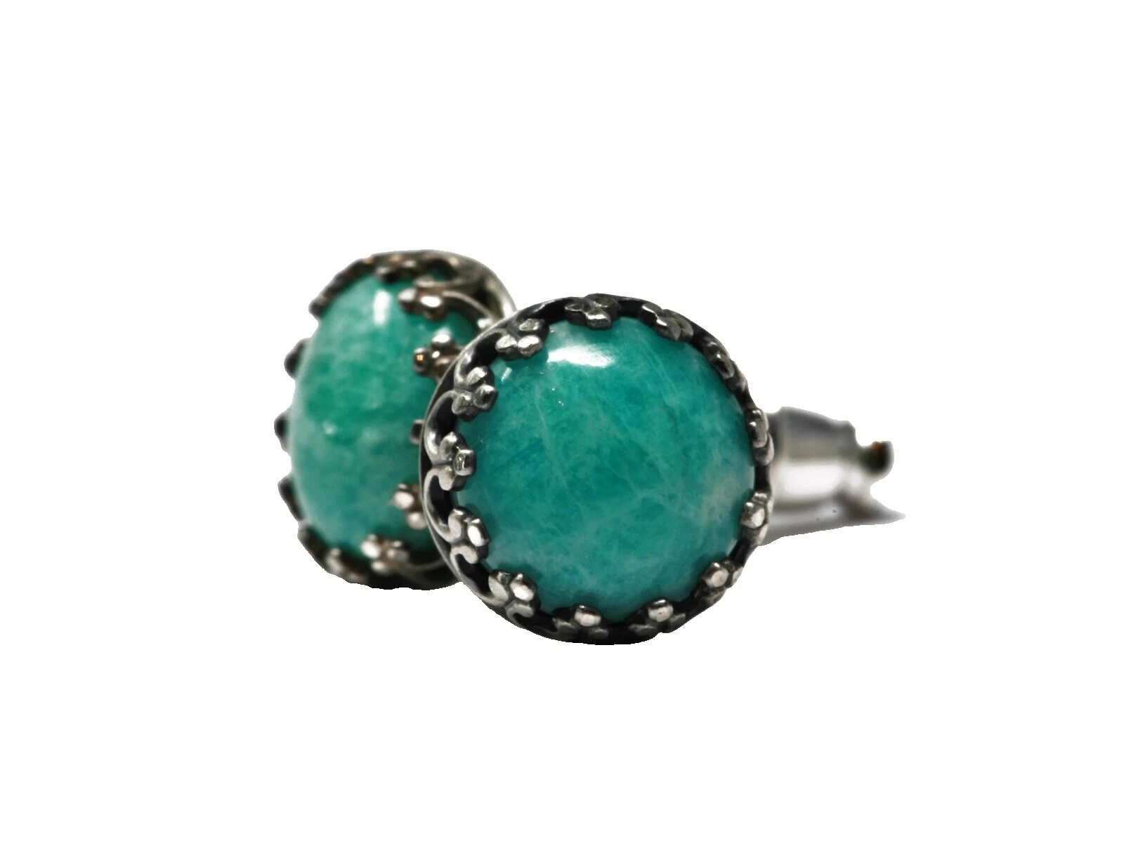 Amazonita Pendientes hechos a mano