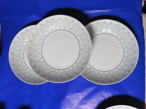 3 tazones de sopa ROSENTHAL LOTUS/Ballet banda interior de platino 8" - Imagen 2 de 5
