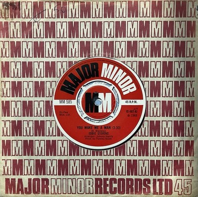 EDDIE STEVENS  You Make Me A Man/Don t Laugh At Me If I Cry  Major Minor 45