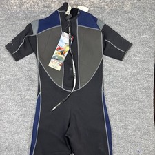 NEW Jobe Sports Shorty Wetsuit Men XL Black Blue Neoprene Surf Wakeboard