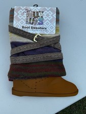 Muk Luks boot sweaters OS brown NWT