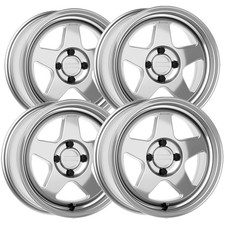 Set Of 4 Kansei K12h Knp 15x7 4x100 0mm Silver Wheels Rims 15 Inch Set Of 4 Kansei K12h Knp 15x7 4x100 0mm Silver Wheels Rims 15 Inch