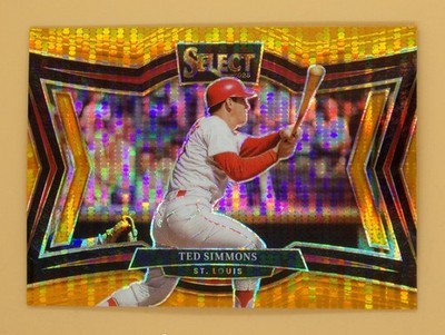 2025 Select Ted Simmons 46/49 Orange Pulsar Prizms #238 St. Louis Cardinals