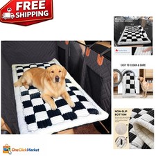Dog Car Back Seat Bed w/ Pillow Non Slip Travel Pet Mat 23.5x51 Washable