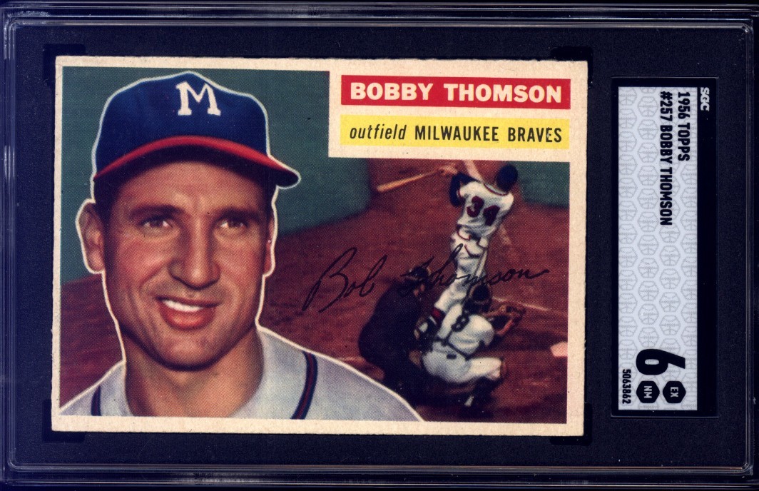 1956 Topps #257 Bobby Thomson SGC 6.0 Baseball Card