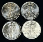 Lot Of 4 1990 American Silver Eagles .999 Fine Coins 4 Oz Total, No Reserve #10