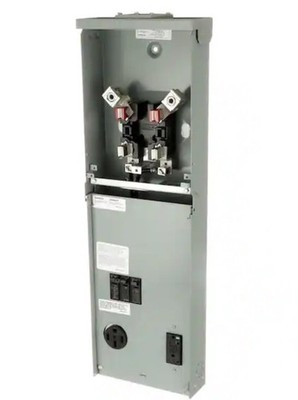 70A Metered Temporary Power Panel 2-Spaces with 50 Amp Receptacle and 20 Amp GFC