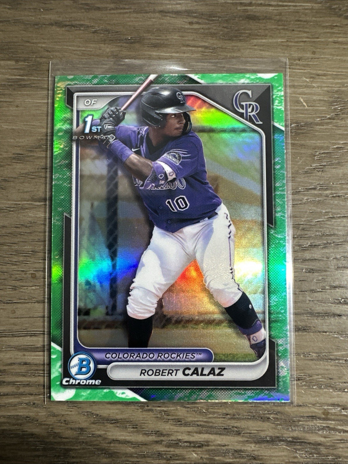 2024 Bowman - Chrome Prospects Robert Calaz #BCP-131 Lunar Glow Refractor (RC)