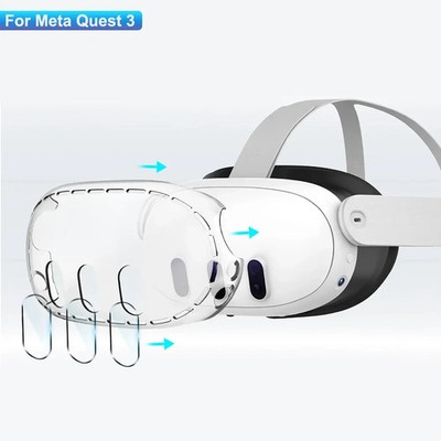 Transparente VR Hülle Quest 3 Schutzfolie Kameraobjektivglas