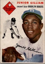 1954 Topps JIM GILLIAM Brooklyn Dodgers #35 VG/EX Condition