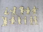 Lot of 11 Marx Flintstone's Playset Cream Colored Figures
