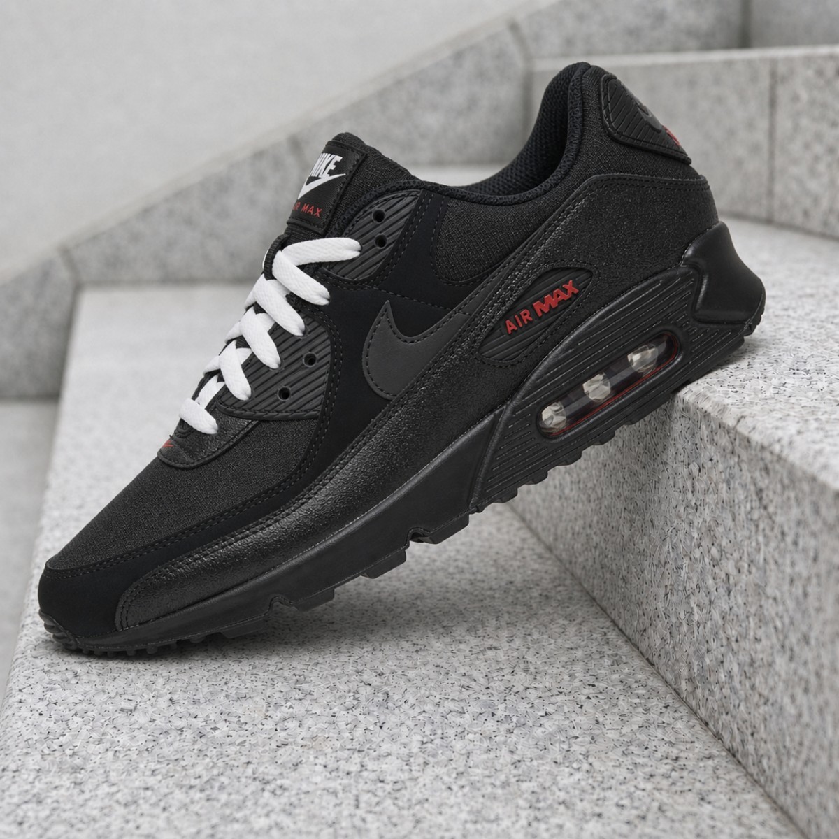 NIKE ナイキ スニーカー DC9388-002 Air Max 90 エアマックス Black Sports Red スポーツレッド スニーカー ブラック系 27cm【中古】 Nike Air Max 90 Black Sport Red DC9388-002 Mens New | eBay