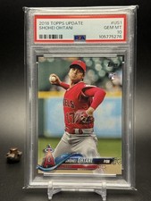 2018 Topps Update Series Pitching Red Jersey #US1  Shohei Ohtani PSA 10 RC